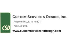Logo for Custom Services & Design, Inc. Logo for Custom Services & Design, Inc.