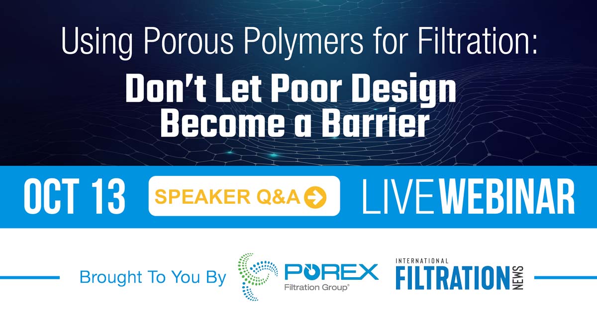 Porex Webinar Speaker Q&A