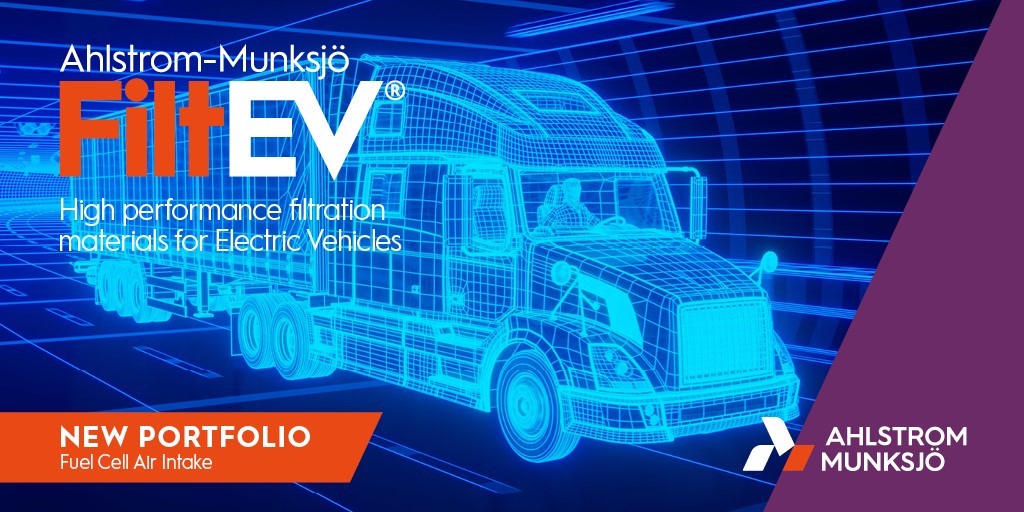 Ahlstrom-Munksjö expands FiltEV® portfolio for electric vehicles
