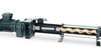 Tungsten Carbide Fusion Coating in Netzsch pump.