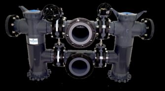 Hayward Flow Control DB Series Duplex Basket Strainer.