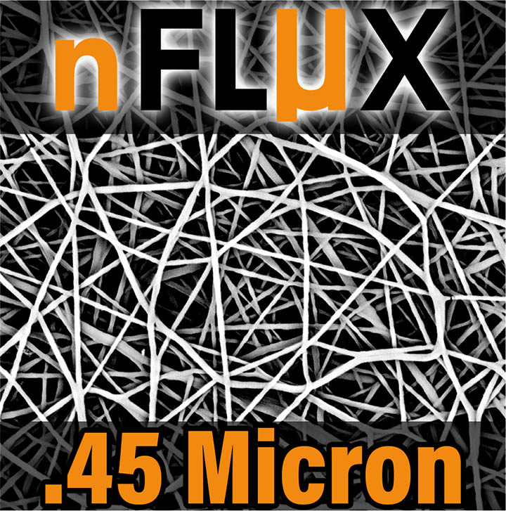 NxtNano’s nFLUX membranes cover a range of pore sizes from 0.1 micron