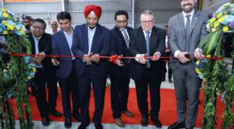 Ribbon-cutting ceremony at the opening of Hengst Filtration in Bengaluru, India.