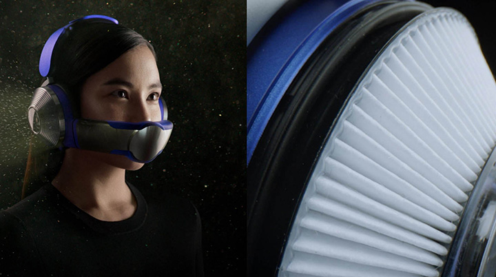 Zone air filtering headphones will be launched by Dyson later this year. Photo courtesy of Dyson