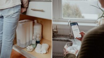 Cloud RO lives under your sink and connects to your phone via the Cloud app.