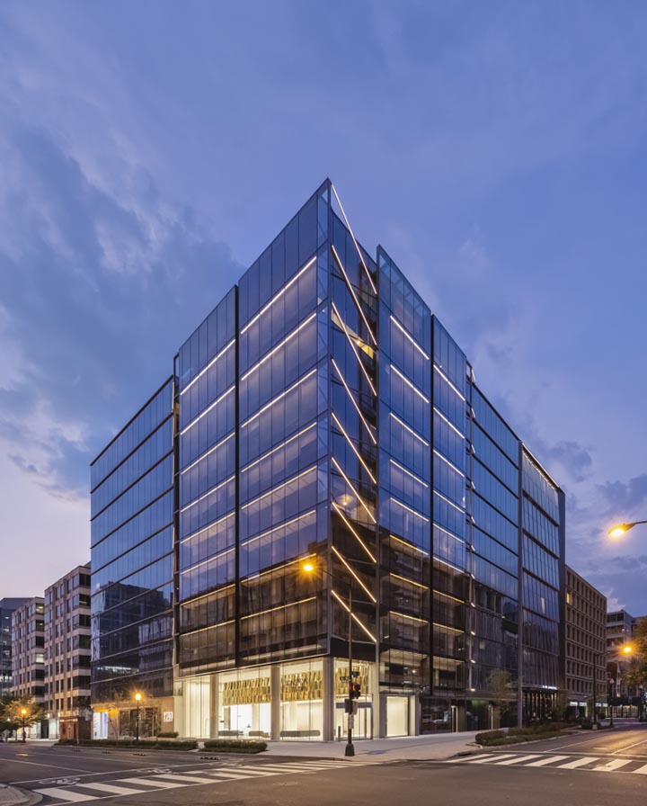 1901 L Street is Washington, D.C.’s first building to achieve the WELL Building Core and Shell certification