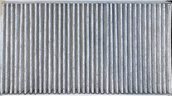 Figure 2: Loaded (top) and unused (bottom) cabin air filters.