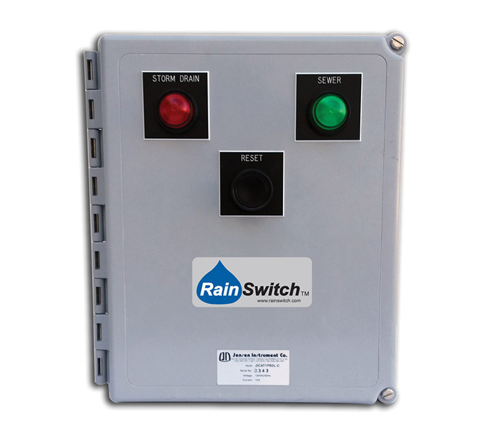 Used in conjunction with the RainSwitch to indicate status, control, and reset the system after the rain event has concluded. Available in both Manual and Automatic Reset versions to meet various agency requirements.