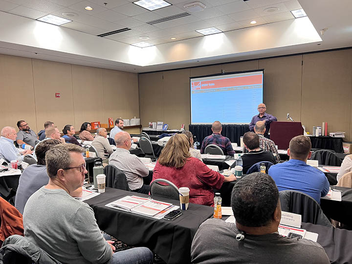 Behnam Pourdeyhimi, Ph.D., Professor and Executive Director, The Nonwovens Institute teaches at the INDA Technical Conference held in conjunction with FiltXPO. Caryn Smith