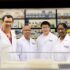 A team of scientists from NUS comprising (left to right) Prof Prakash Kumar, Prof Manjunatha Kini, Dr Li Jianwei and Dr Pannaga Krishnamurthy, has developed a new class of artificial water channels for more efficient industrial water purification. Photo courtesy NUSNews