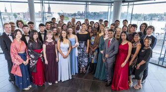 Stockholm Junior Water Prize 2023 finalists with HRH Princess Victoria of Sweden. Photo: Jonas Borg