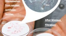 Mimbly technology saving water and filtering microplastics.