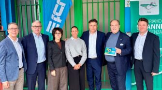 Representatives for Camfil and FCR at the announcement.