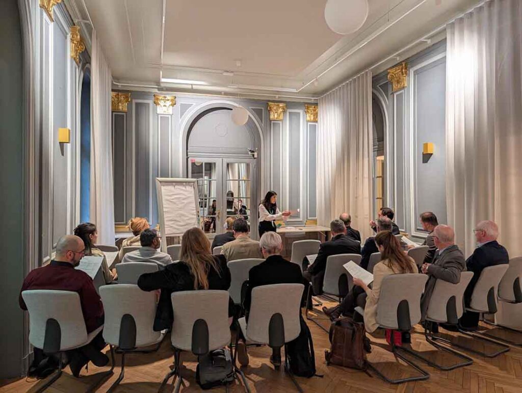 Working session at the Sustainability Forum. Photo courtesy of Philippe Wijns