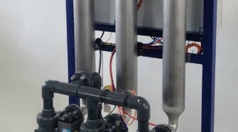 Model 4613 Automatic Tubular Backwash Filter System. Photo courtesy of Sigma Design Company