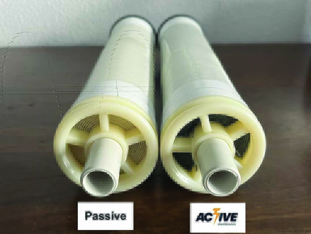 Active Membrane’s spiral wound modules can retrofit any system and transform any passive membrane into an active one. Photo courtesy of Active Membrane