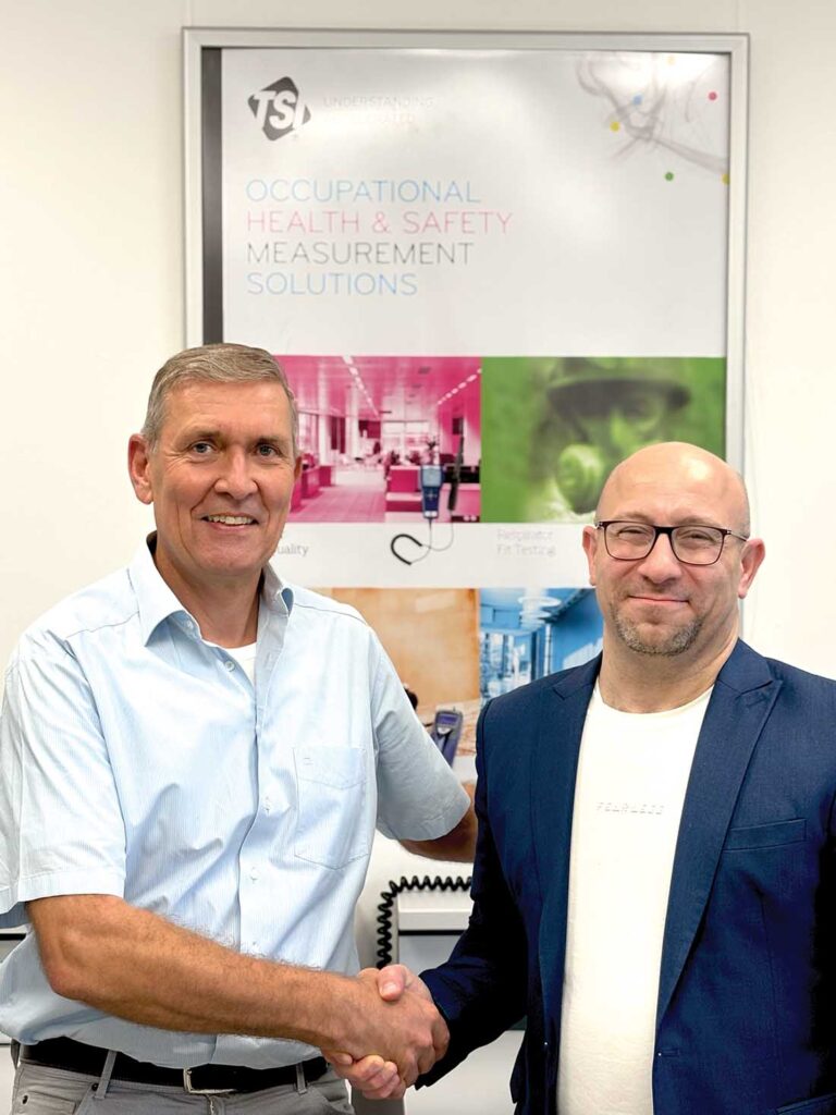 Dr. Oliver F. Bischof (left) and IFN's Iyad Al-Attar.