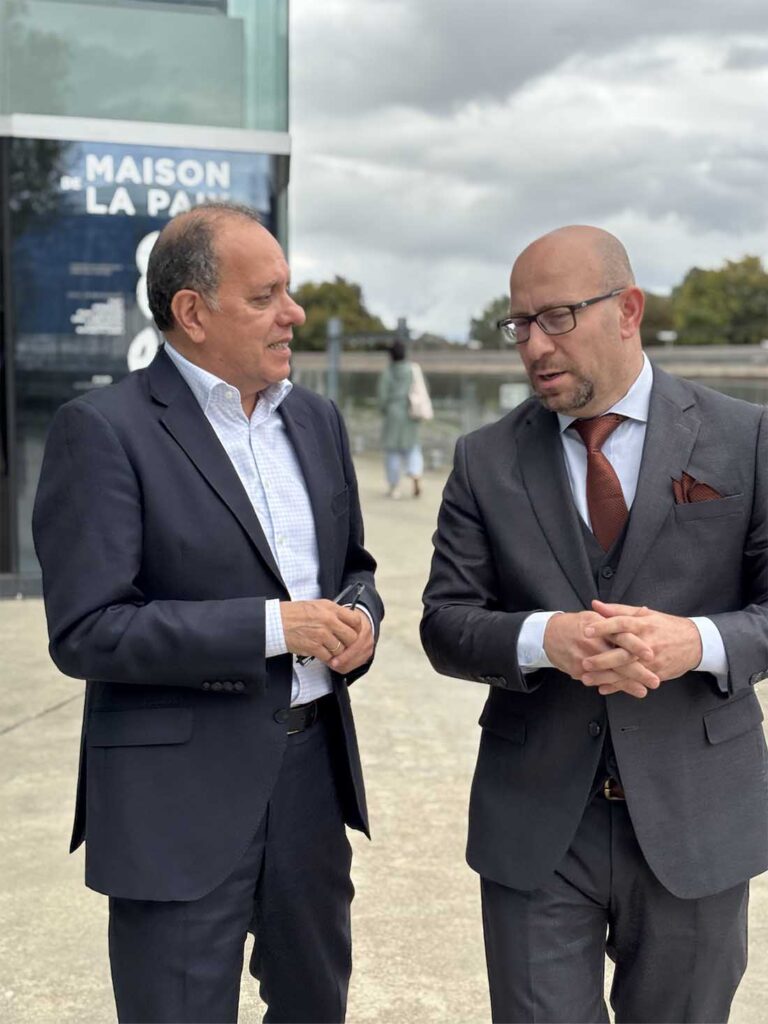 Mr. Ricardo Meléndez-Ortiz (left) and Dr. Iyad Al-Attar.