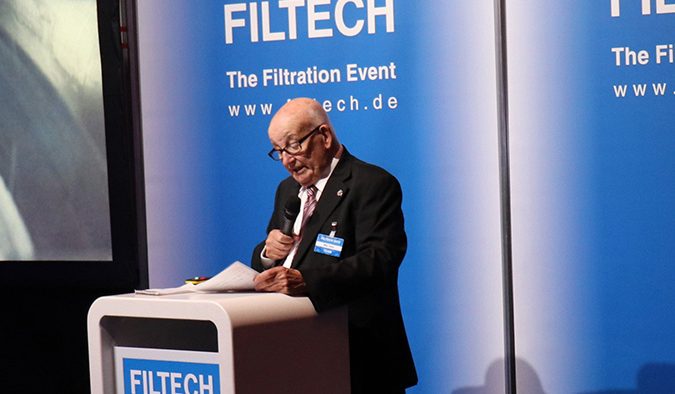 Filtech 2019 was opened, as always, by Mike Taylor, who was behind the very first show held at London Olympia in 1965.